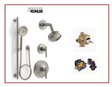 New Kohler Package  BN  Purist 2.5  GPM Lever Handle Shower System  Bundle n30