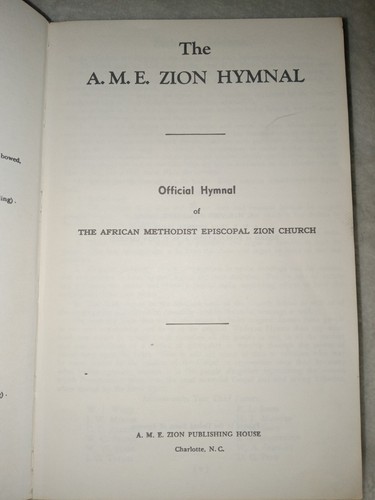 African Methodist Episcopal Zion Humnal 1957 Book - Bild 4 von 9