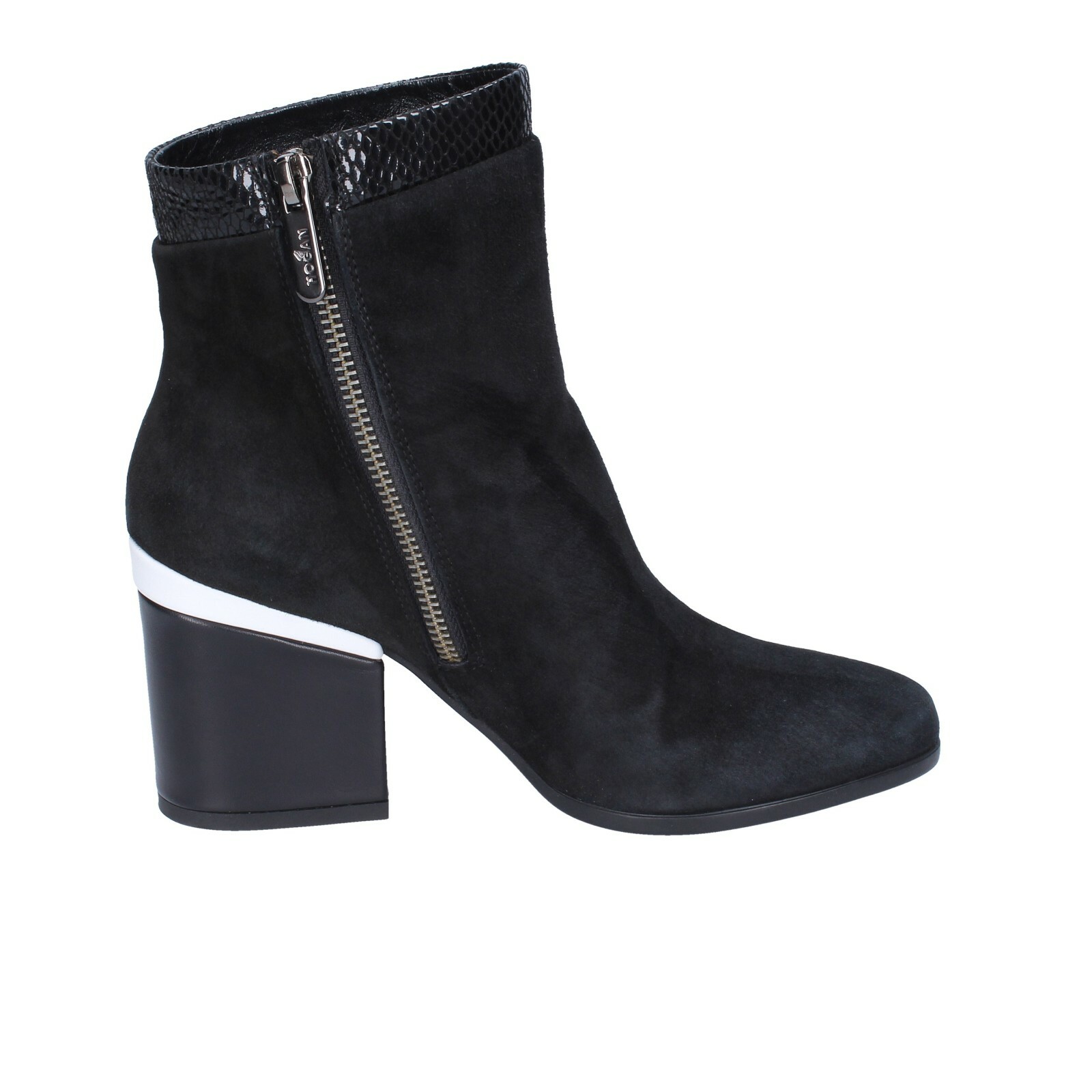 Details zu Scarpe donna HOGAN 35,5 EU stivaletti nero camoscio pelle BK687-35,5 Neuester Produktstandard