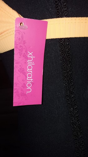 Women's XS Bikini Swimsuit Top Size 0 Padded Cup Ribbed Gathered - Picture 3 of 4