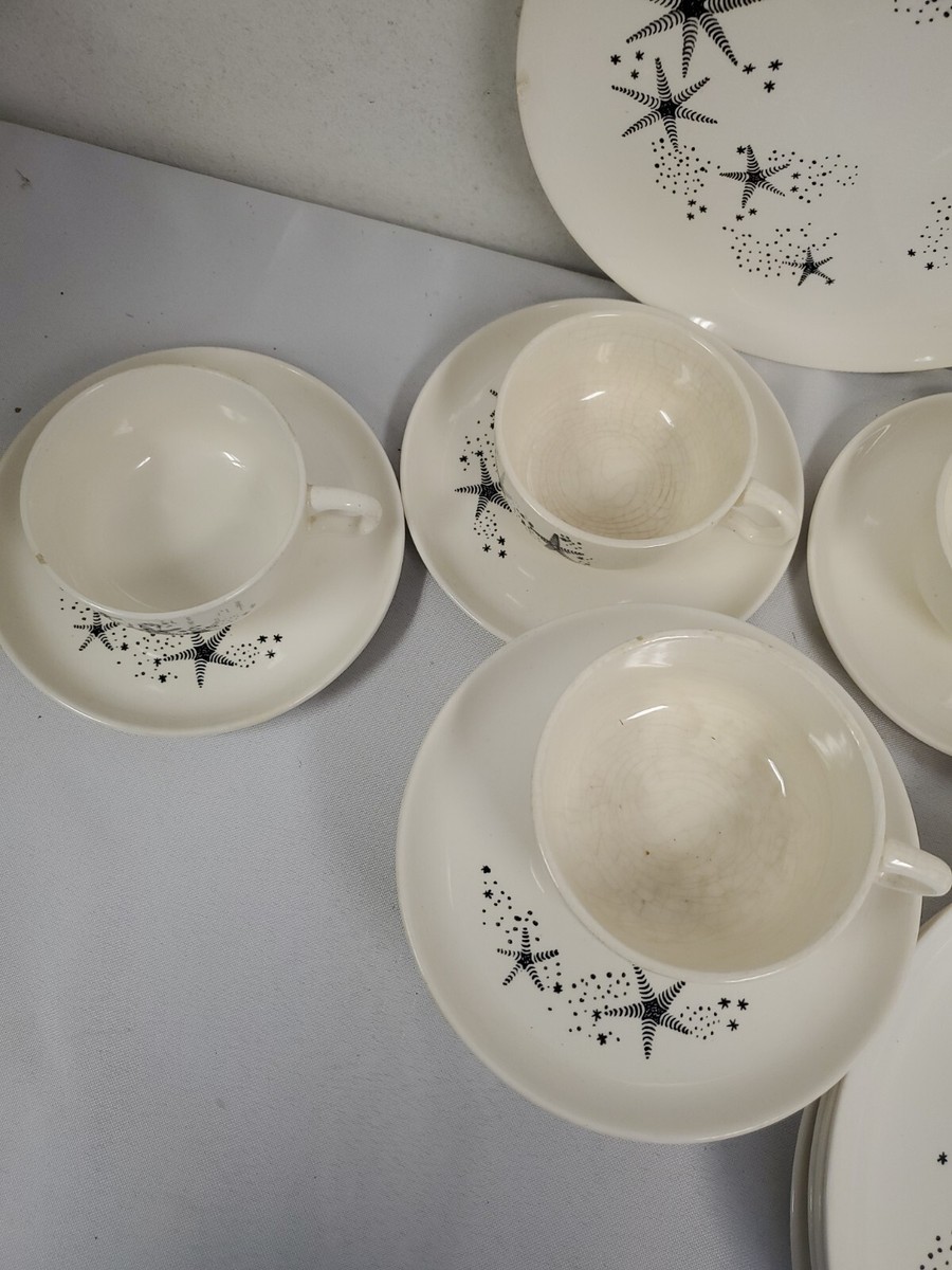 Retro dish set hot sale