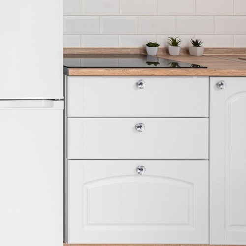 Pomo para muebles pomo para muebles armario cajón cristal pomo botón pomo para puerta tirador para muebles - Imagen 11 de 12