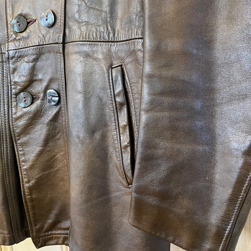 Golden Bear Mens Vintage 1960's California USA Leather Jacket Small Brown SP EXC - Picture 3 of 12