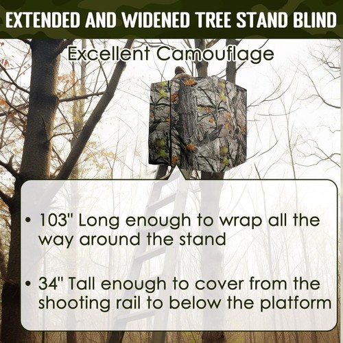 PUNCHMAN Tree Stand Blind Kit,Camo Deer Hunting Blind,Deer Blinds for Hunting,Wa - Picture 7 of 9
