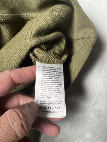 Helly Hansen Hoodie Mens Medium Green Pullover Drawstring HH Logo Sweatshirt - Picture 4 of 10