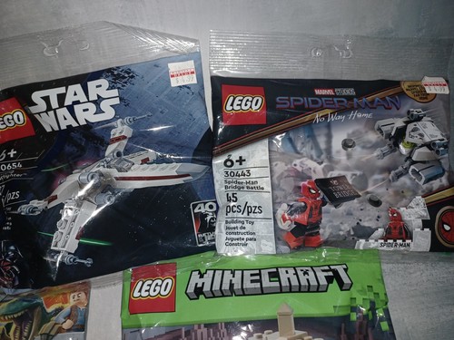 LEGO SEALED Polybag lot  *STOCKING STUFFER* MARVEL,STAR WARS,MINECRAFT, JURASSIC - Picture 6 of 9