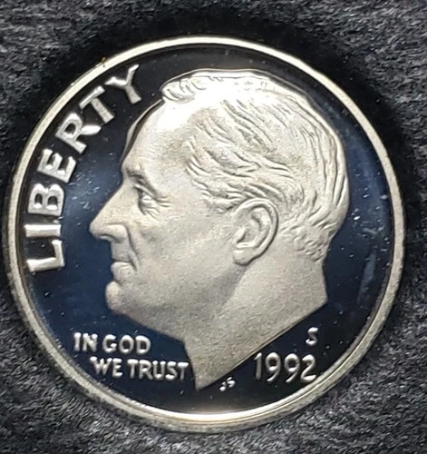 1992-S Gem Proof Silver Roosevelt Dime