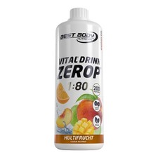 Best Body Nutrition 1 Liter Low Carb Vital Drink Mineraldrink Sirup TOP !