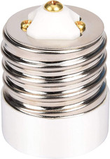 Ul-Listed E39 to E26 Adapter, Ceramic Mogul to Medium Base Light Bulb Lamp Socke