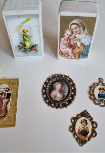 Alte kleine Pappschachteln Bilder Konvolut Schachtel Bild Puppenstube Vintage - Bild 4 von 7