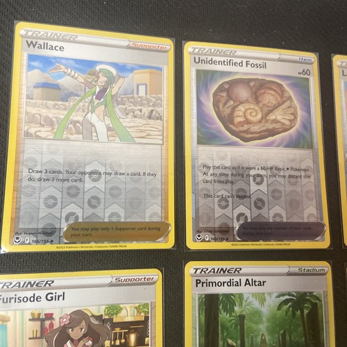 Set of 8 Trainer Holo & Reverse Holo 2022 Pokemon Silver Tempest NM English - Picture 4 of 7