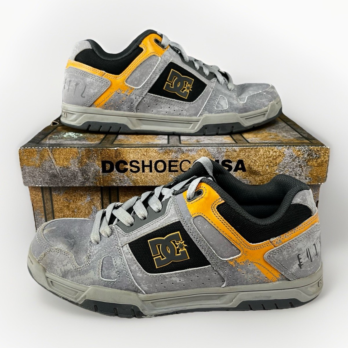 DC SW Stag Star Wars Sneakers Shoes ADYS100803 - Gray Black Orange