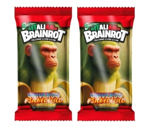 BRAINROT italian skifidol bustine da 14 carte l'una di cui 2 HOLO sp. per busta - Foto 6 di 10