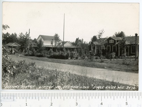 1920s RPPC WI Wisconsin Eagle River Little St Germain Lake View Sisson's Resort