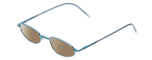 Metal Flex KIDS TT Girls Oval Polarized Sunglasses Light Aqua Blue 46mm 4 OPTION - Picture 6 of 8