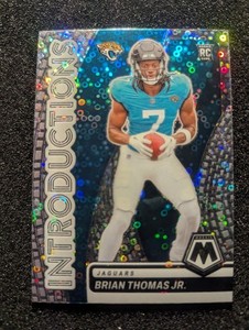 2024 Panini Mosaic Introductions Brian Thomas Jr. #7 Silver No Huddle Prizm (RC)