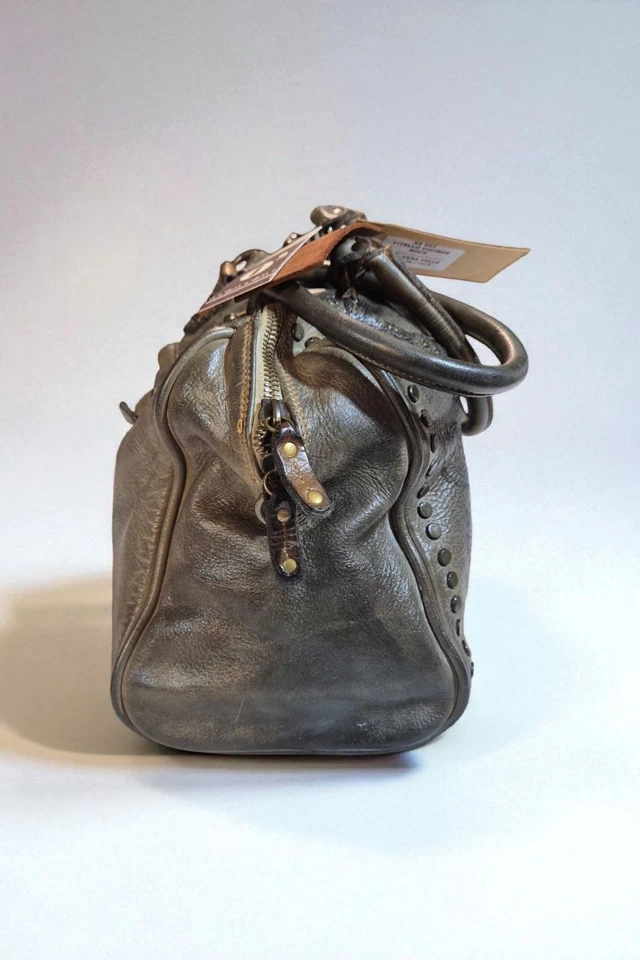 Bayside BS683 Genuine Leather Bag – Limited Edition – Made in Italy Vintage Rock - Immagine 4 di 4