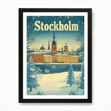 Aihrgdesign A Mid Century Modern Tr Framed Wall Art Poster Canvas Print Picture