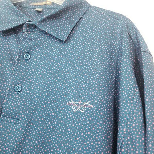 Camisa polo de golf Peter Millar estampada cómoda de verano talla XL para hombre - Imagen 3 de 9