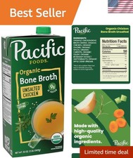 High-Protein Organic Unsalted Chicken Bone Broth, 32oz - Gluten-Free Goodness