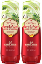Old Spice Gentleman Super Hydration Body Wash Ocean Palm Tree  Coconut 20oz-2Pk
