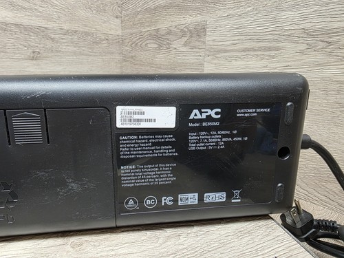 APC BE850M2 850VA 120V Back-UPS con 2 porte di ricarica USB con batteria testata!!! - Foto 6 di 7