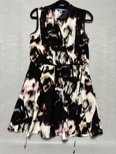 Simply Vera Vera Wang Splashes Of Color Sleeveless Women’s Midi Dress Size M
