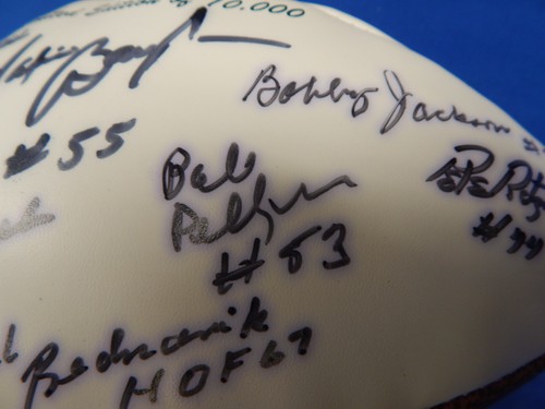 Vintage Philadelphia Eagles 1960 Championship Limited Edition Football 15 SIGS - Picture 14 of 16