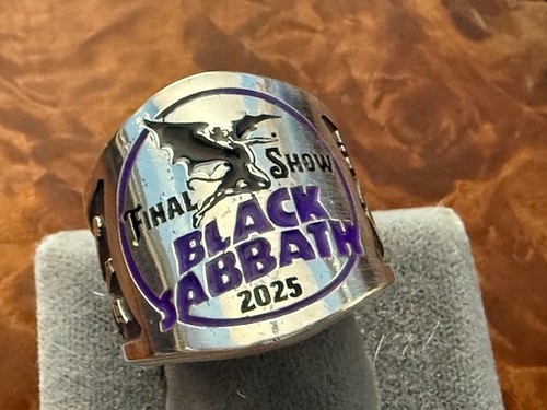 Ozzy Osbourne Black Sabbath 2025 sterling silver ring USA ... - Picture 1 of 13