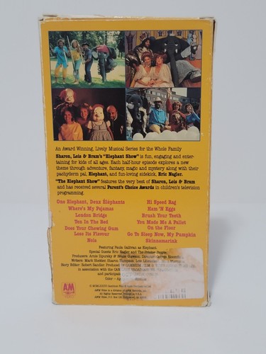 SHARON, LOIS & BRAM’S ELEPHANT SHOW SLEEP OVER VHS (PRE-VIEWED) Blockbuster Ed - Picture 3 of 4