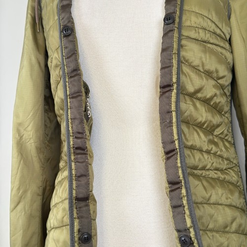 Hell is for Heroes Jacke Damen M leicht wattiert Fellbesatz Militär Mantel Armeegrün - Bild 3 von 18