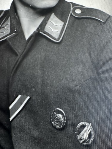 PK Portrait Foto Fallschirmspringer Orden Abzeichen der Luftwaffe Soldat 2.WK