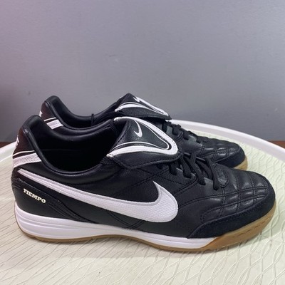Nike Tiempo Mystic 3 IC Mens Black&White Soccer Sneakers