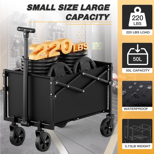 RoveStep Lite Faltbarer Faltwagen - Leichter Allzweckwagen, 50L Kapazität... - Bild 4 von 6