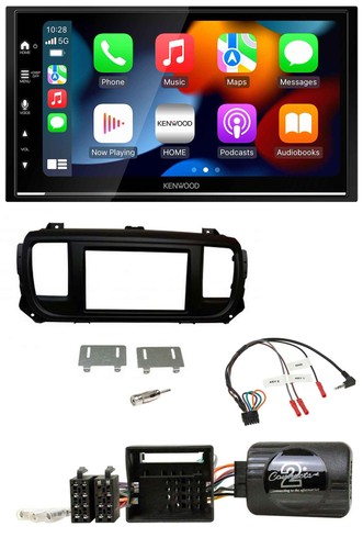 Kenwood DAB USB Bluetooth 2DIN Lenkrad Autoradio für Toyota Proace Citroen Jumpy - Bild 1 von 11