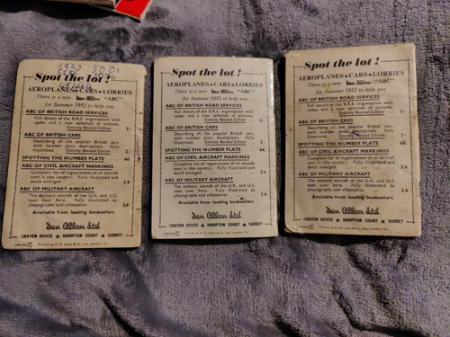 1952 Rare Vintage Book Bundle X 3 Ian Allan ABC Locoshed Books Eastern/Western/L - Picture 2 of 8