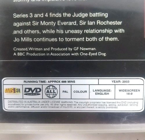Judge John Deed Complete Series 3 and 4 DVD Boxset All Regions PAL, Good Cond - Picture 9 of 11