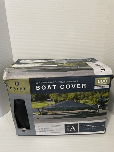 DRIFT Marine Boat Cover - Grade 600 Denier - Size A Open Box Trailerable