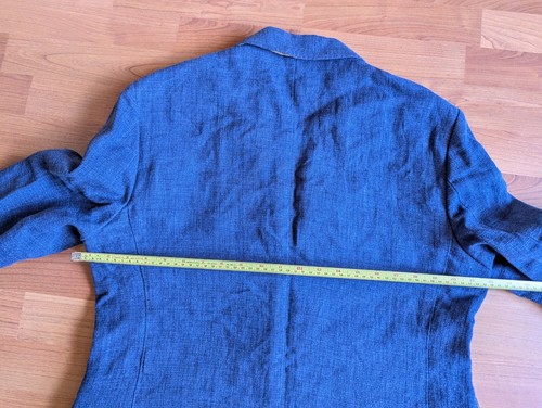Banana Republic Blazer Mens 42R Blue Slim Fit 100% Linen Taylored Slim Fit - Picture 8 of 10