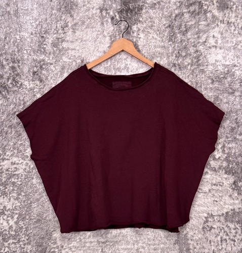 Frank & Eileen Original Capelet Sweatshirt OS One Size Weinrot Triple Fleece