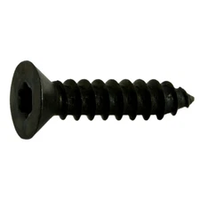 #6 x 5/8" Black Steel Star Drive Flat Head Sheet Metal Screws (35 pcs.)