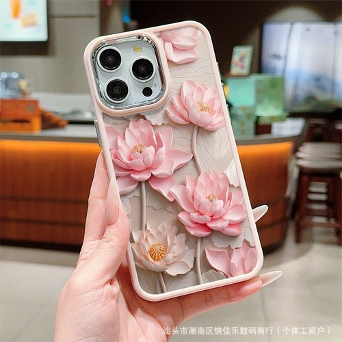 Funda de teléfono para iPhone 16 Pro Max 15 14 13 12 11 8 XR XS Lily Lotus funda de moda - Imagen 7 de 7