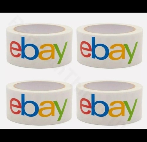4 Rolls Official eBay Branded Packaging Tape - Packing & Shipping 2" x 75 yards
