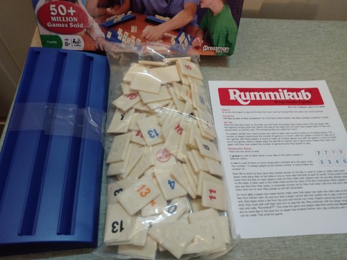 Vintage 1995 Pressman Rummikub Rummy Tile Game - Fully Complete, New In Open Box - Picture 4 of 4