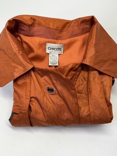 Giacca Chicos tg 1 colore arancione manica 3/4 materiale pieghettato molte tasche ottime condizioni - Foto 11 di 13