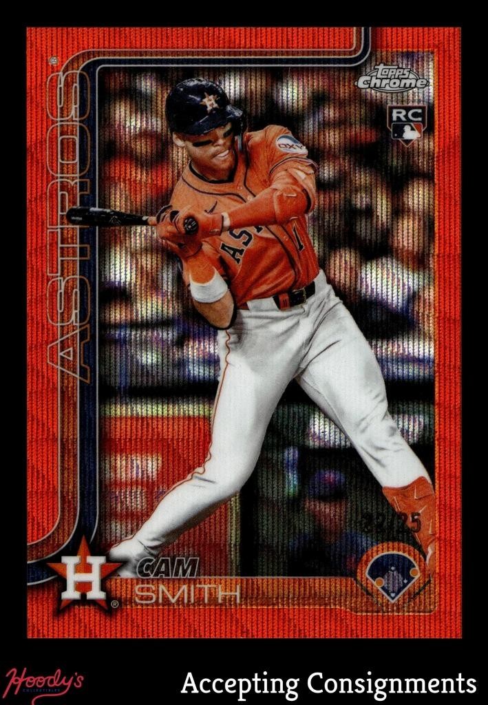 2025 Topps Chrome Update Orange Wave Refractor #USC145 Cam Smith RC ROOKIE 22/25