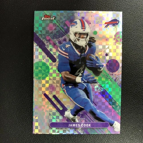 2025 Topps Finest James Cook X-Fractor Bills