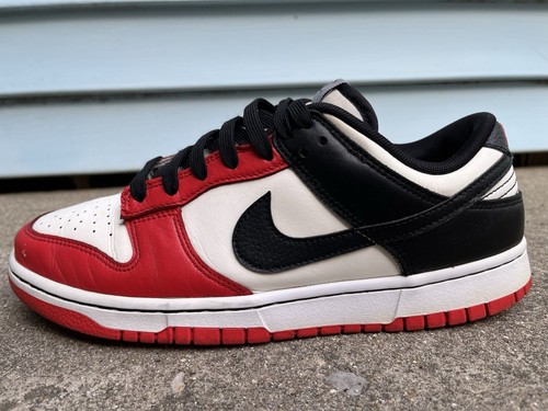 Nike Dunk Low EMB x NBA 75th Anniversary Chicago Bulls 2021 Size 9.5 SB - Afbeelding 8 van 17