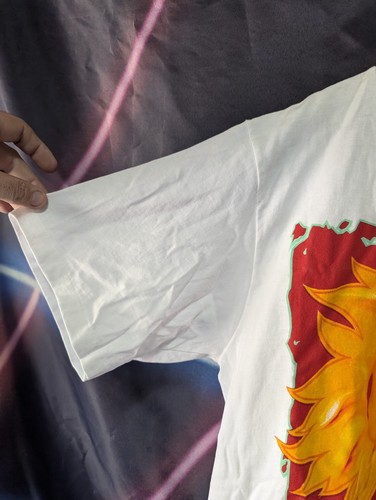 New NWT Vintage 90s Coca Cola Coke Sun Cartoon T-Shirt Large 1995 Double Sided  - Picture 5 of 9