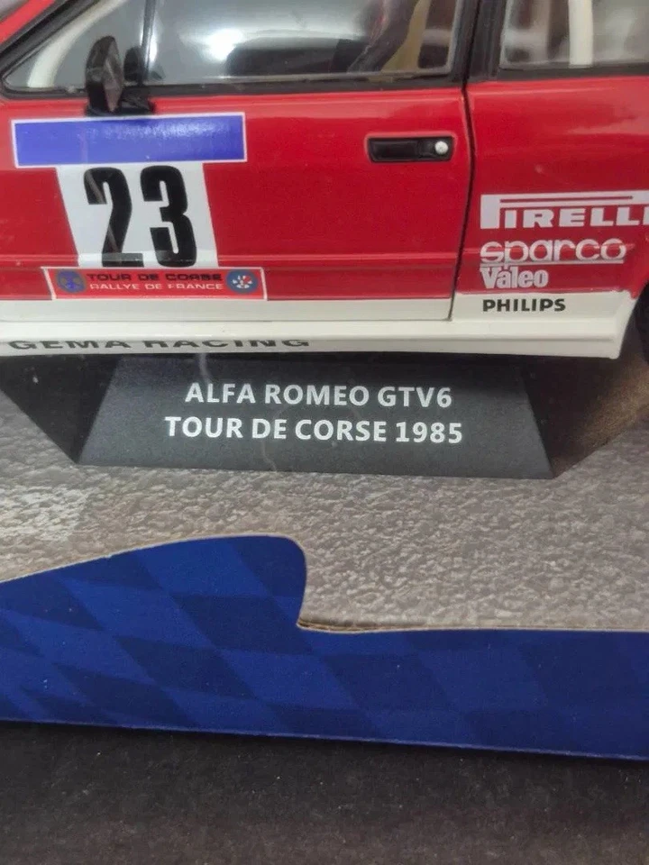 SOLIDO S1802306 ALFA ROMEO GTV6 #23 TOUR DE CORSE 1985 1/18 AÑO LOUBET ROJO BLANCO Foto 3 de 4